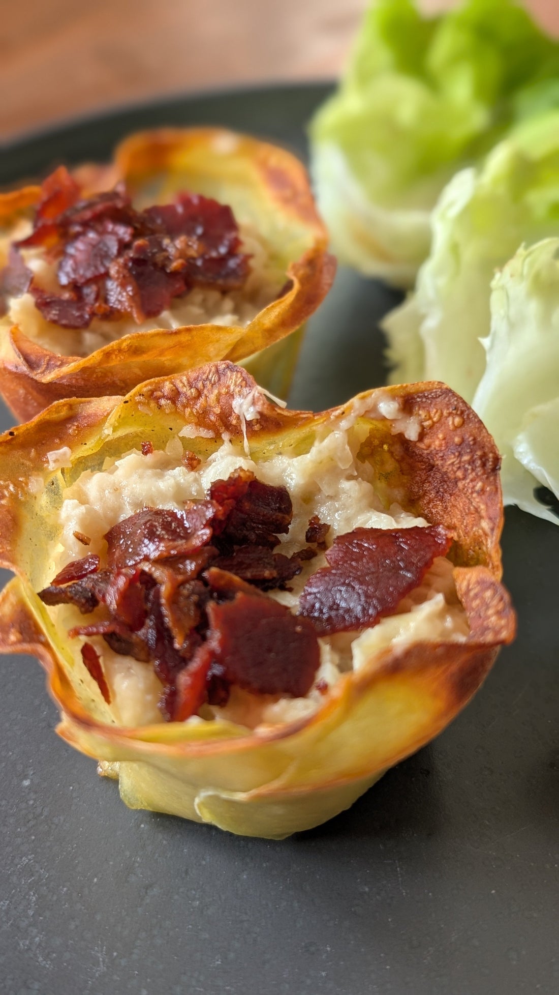 Corbeilles de Pommes de Terre - Oignons caramélisés - Bacon