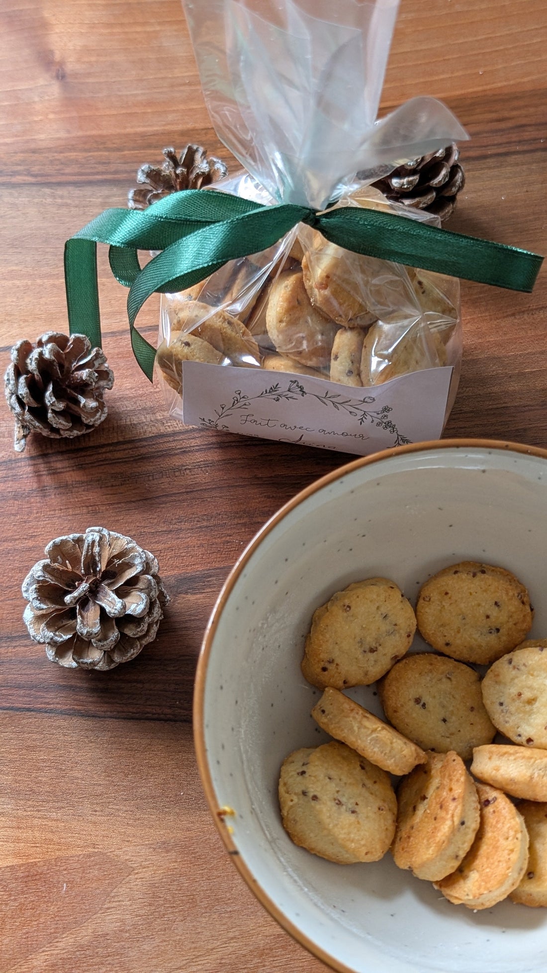 Sablés - Parmesan - Moutarde à l'ancienne